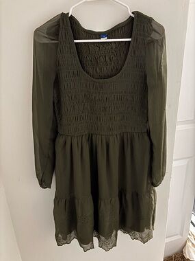 Old Navy Fit & Flare Eyelet Mini Dress